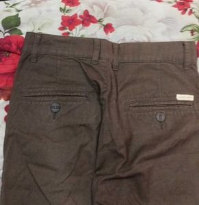 Men's Casual Brown Trousers