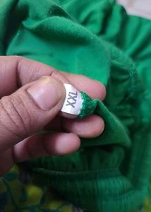 🌼☘️Ikkat Kurta with Green Patiyala