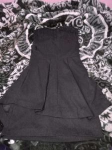 Black Mini Party Dress For Winters