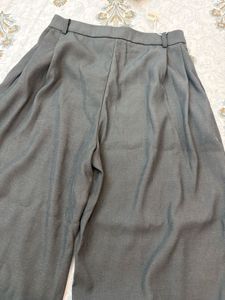 Savana Grey Wide-Leg Trousers
