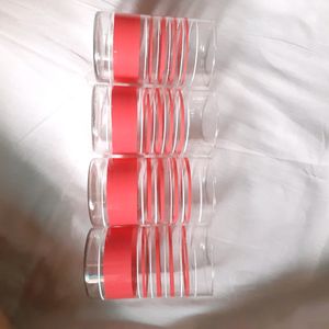 New &amp; Unused Glass Bottle And 4 Glasses Cup Sipper
