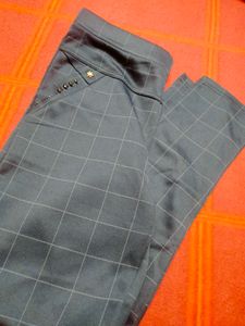 Blue Plaid Checkered Pants