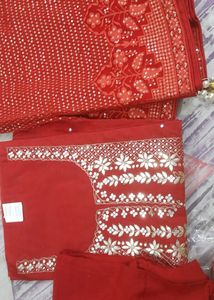 Pure Chanderi Silk Suit With Pore Heavy Work Dupat