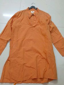Orange Men's Kurta