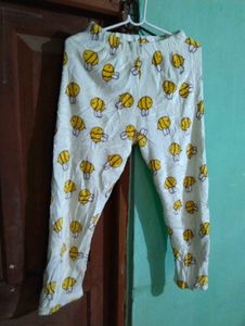 length 33half,Cute Bee Print Pajama Pants