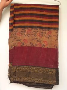 Women's Tant Saree Bengali Sari Indian Traditional Ethnic Wear For Girls Wife Women Ladies Brown Floral Design Saree Sutir Sari Cotton Multicolor Tater Sari Like New Saree Casual Daily wear Saree
