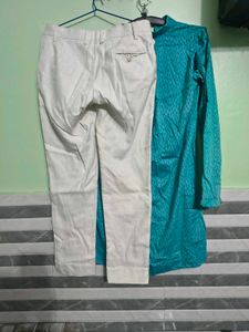 Comfortable Cotton Pants with kurta used just 2 ti