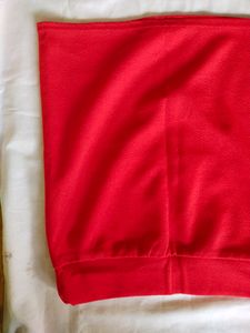 Vibrant Red Mini Skirt