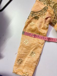 Peach festive gown