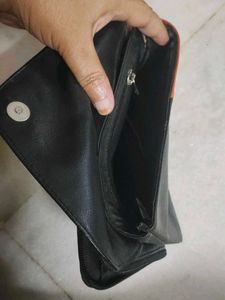 ORIGINAL Baggit Clutch - Black &amp; Orange