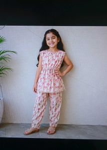 Cute Flamingo Print Girls' Outfit size available 2