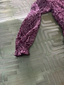 Vintage Paisley Print Maxi Dress