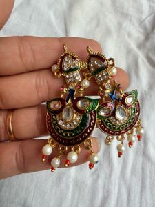 Exquisite Peacock Jhumka Earrings