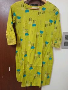 MAX Green Bohemian Printed Kurta, Size-S