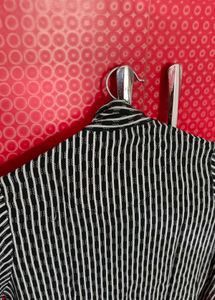 Striped Shirt Dress with Belt