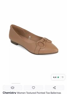 Elegant Taupe Pointed Toe Flats