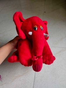 Cute Red Elephant Plush Toy