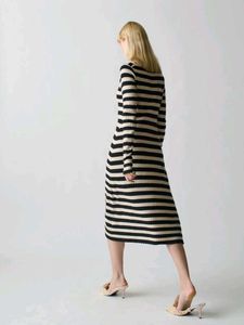 Chic Striped Longline Cardigan
