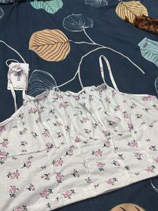 Floral Print Crop Top