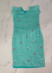 cotton kurti embroidery women