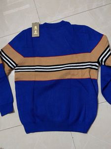 Burberry Blue Knit Sweater