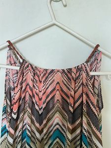 Boho Polyster Print Maxi Dress