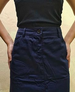 Navy blue skirt