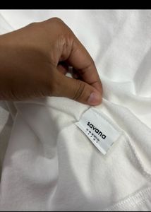 Savana White Long Sleeve Top