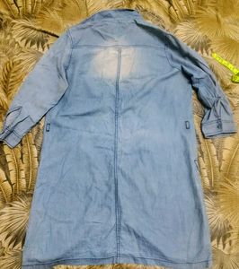 Stylish Blue Denim MAX Shirt Dress