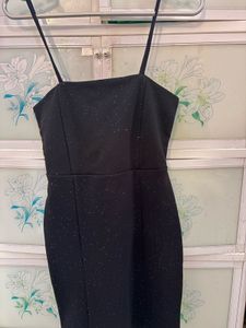 Sparkly Black Mini Dress