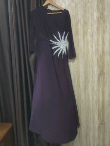 Elegant Wine Colored Gown