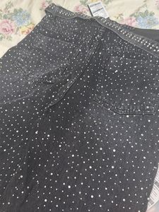 Sparkly Black Denim Jeans size 30