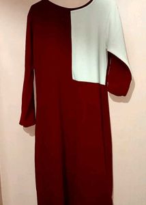 Chic Two-Tone Long Sleeve Bodycon Dress