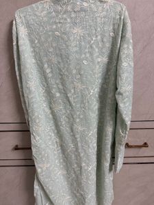 Men kurta pajama blue light