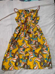 Yellow Paisley Dress