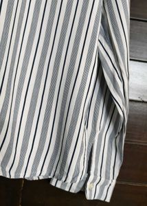 Classic Striped oversized Button-Up Shirt