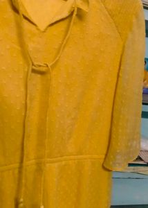 Yellow Georgette Dress