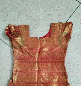 Tradition Ethnic Skirt And Top (Silk)