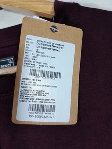Burgundy Printed Casual T-Shirt  (Men's )