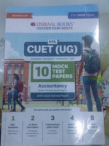 Oswaal Books CUET (UG) Accountancy Mock Test Paper