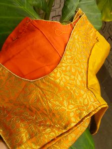 new orange and gold Blouse