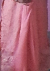 Peach Pink Organza Suit