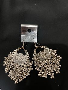 Boho Silver Dangle Earrings