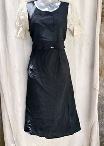 I. Elegant Black &amp; Cream Kurta Set