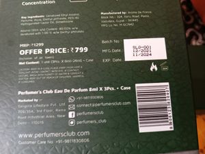 Perfumers Club Lighter Edition Perfume Set