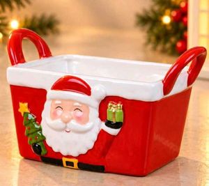 Ceramic Santa Serving Dish