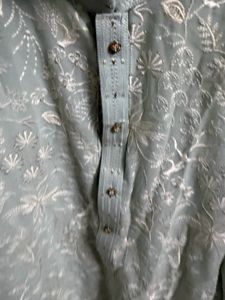 Men kurta pajama blue light