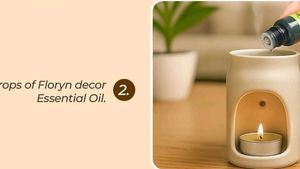 Ceramic Oil Burner Diffuser with Candle