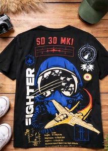 Fighter+ Black Oversized T-Shirt