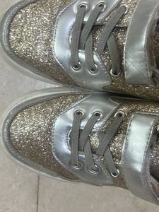 Sparkly Silver &amp; Gold Sneakers